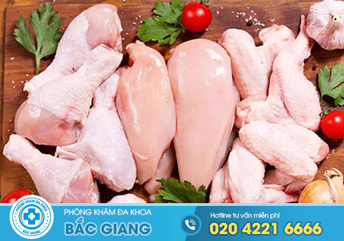 Mới phá thai có được ăn thịt gà không